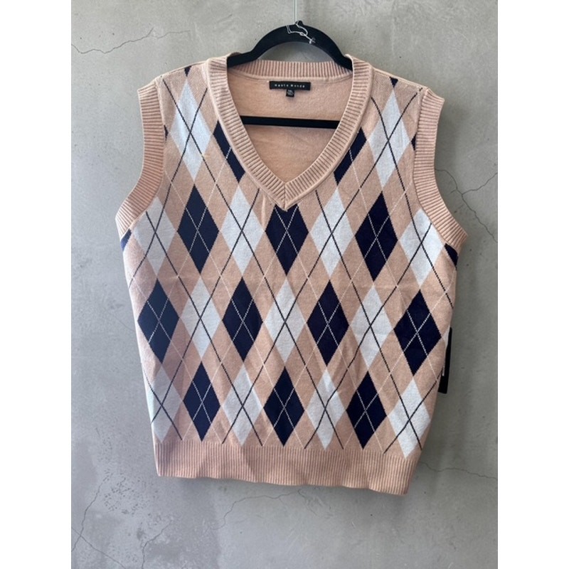 Haute Monde - Argyle Sweater Vest - 1X - Image 5