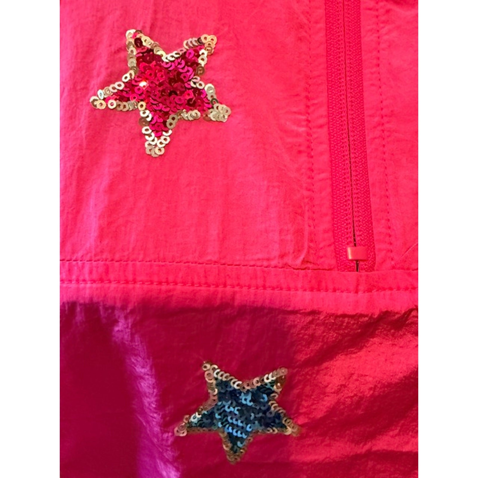 Peach Love - Pull Over Jacket with Sequin Stars - Medium - Image 7