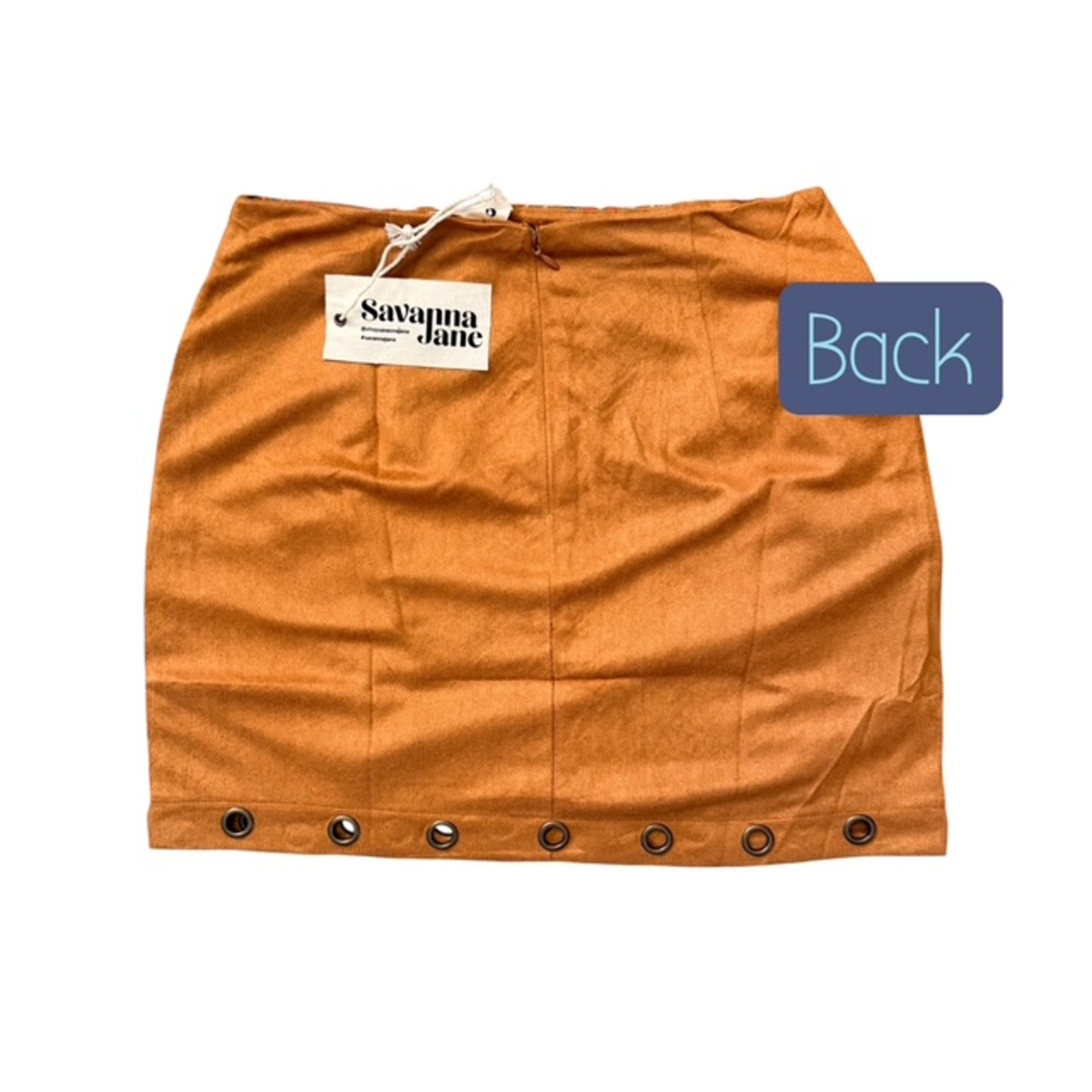 Savanna Jane - Southwestern Mini Skirt with Grommets - Medium - Image 6