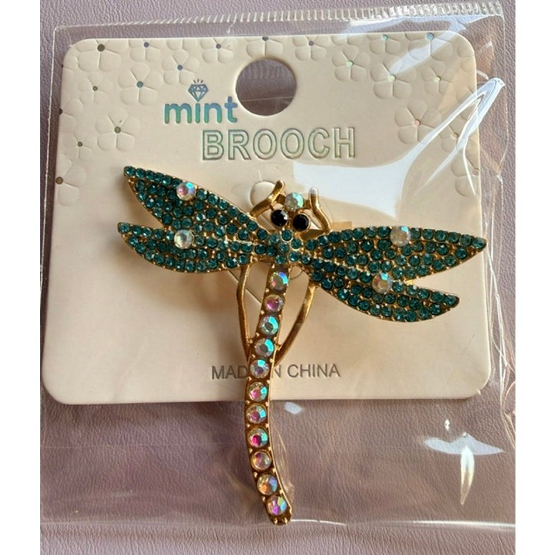 Sea Glass Glow Dragonfly Brooch - Image 4