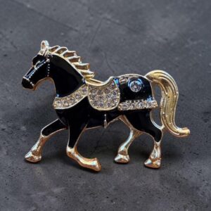 Black Stallion Brooch