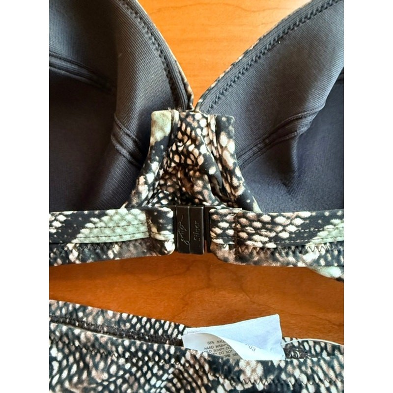 Gottek - Snake Skin 2-Piece Bikini Set - Size 10 - Image 8