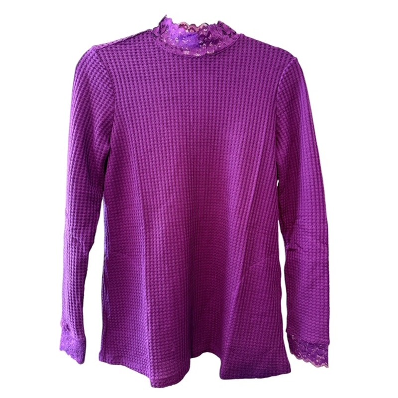 Logo by Lori Goldstein - Lace Mock Waffle-Weave Tunic - XS - Image 4