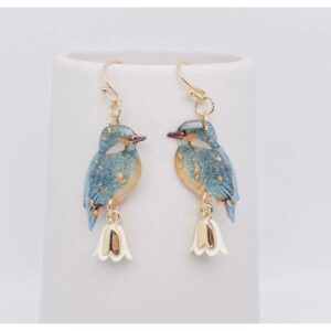 Seabreeze Songbirg Resin Drop Earrings