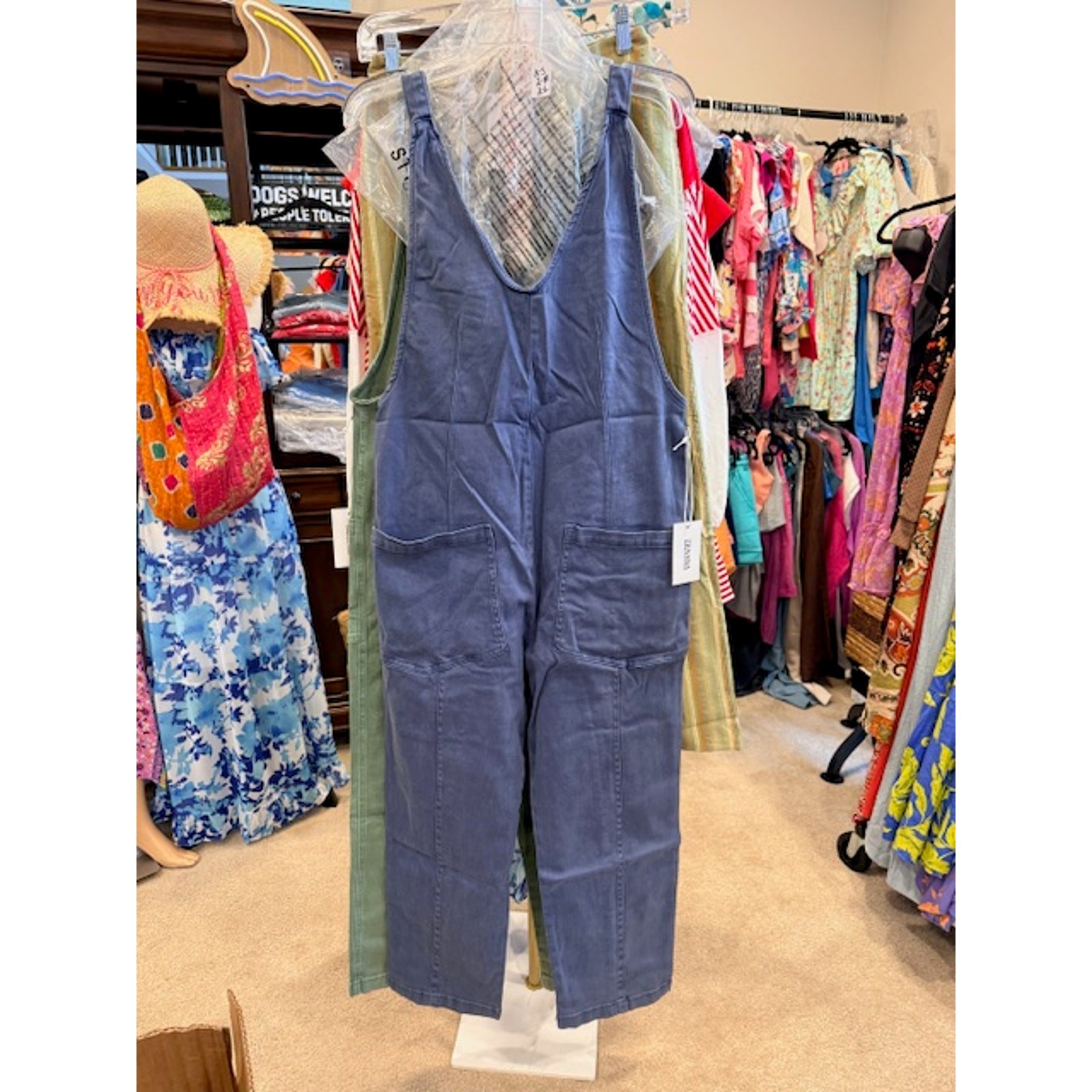 Zenana - Denim Overalls with Adjustable Strap Jumpsuit (Blackberry) - MEDIUM - Image 6