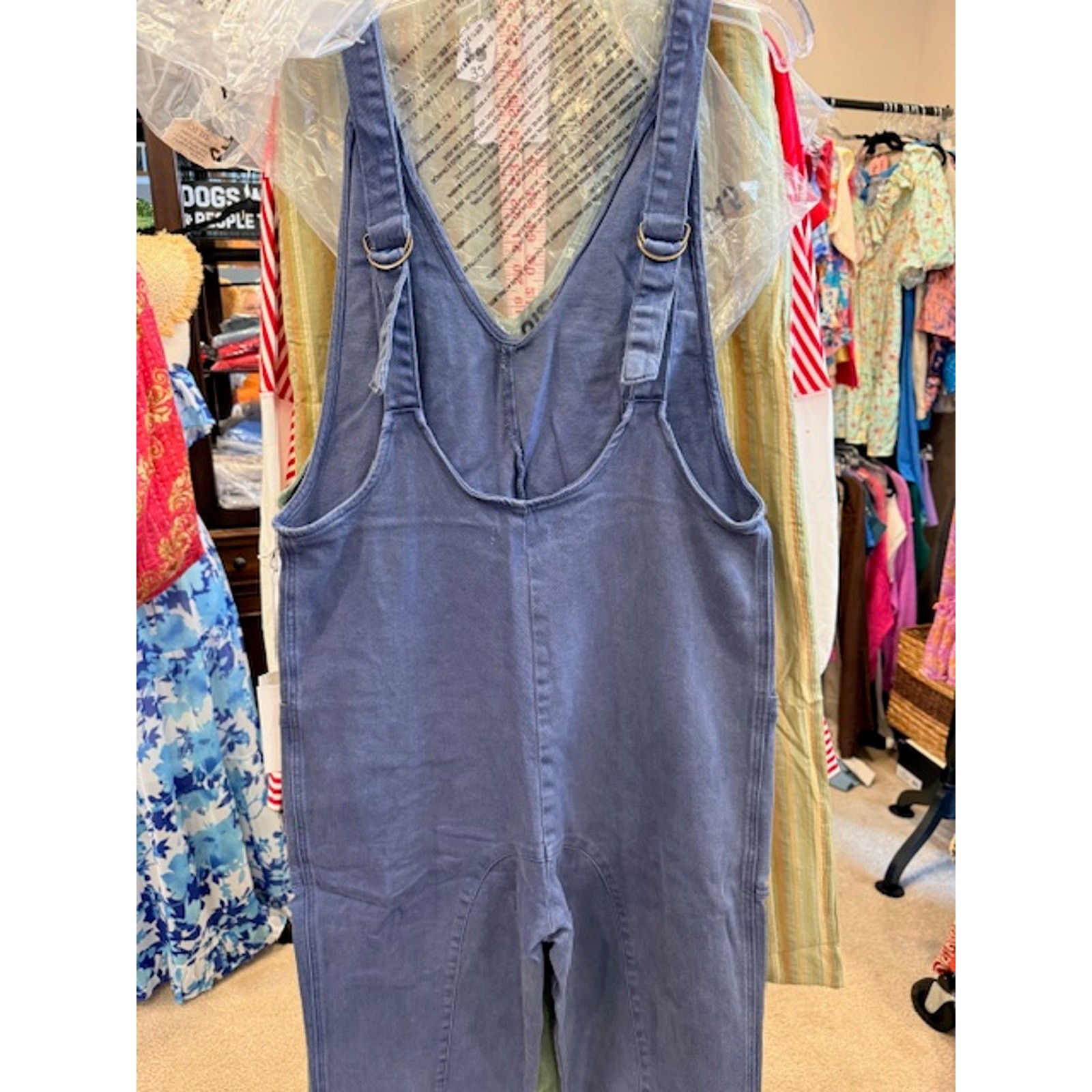 Zenana - Denim Overalls with Adjustable Strap Jumpsuit (Blackberry) - MEDIUM - Image 7