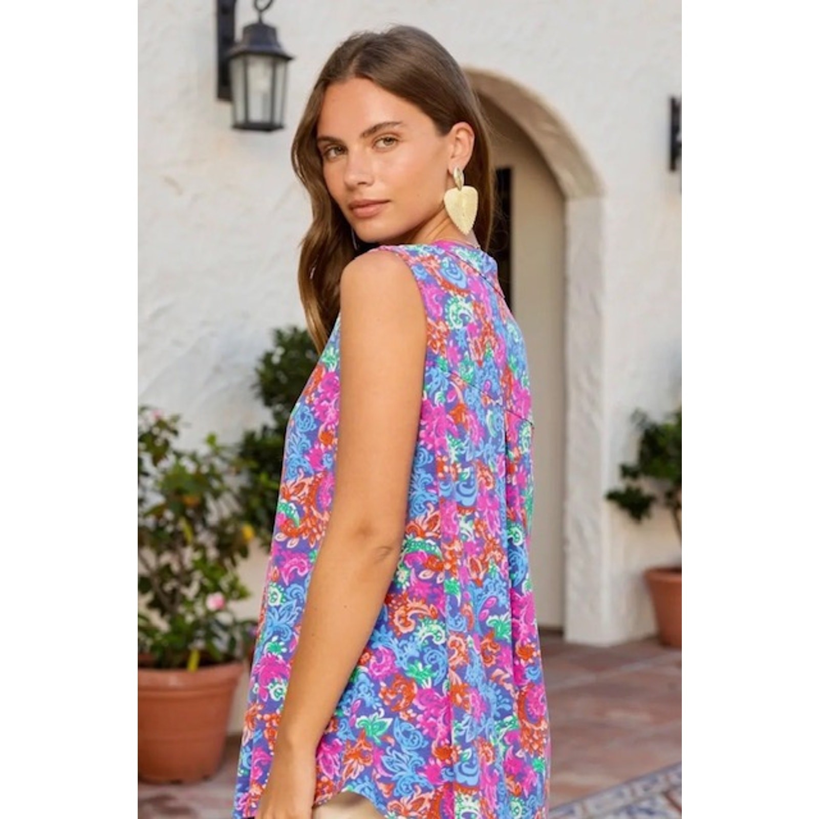 Dear Scarlett - Bermuda Breeze Violet Lizzy Tank - Medium - Image 3