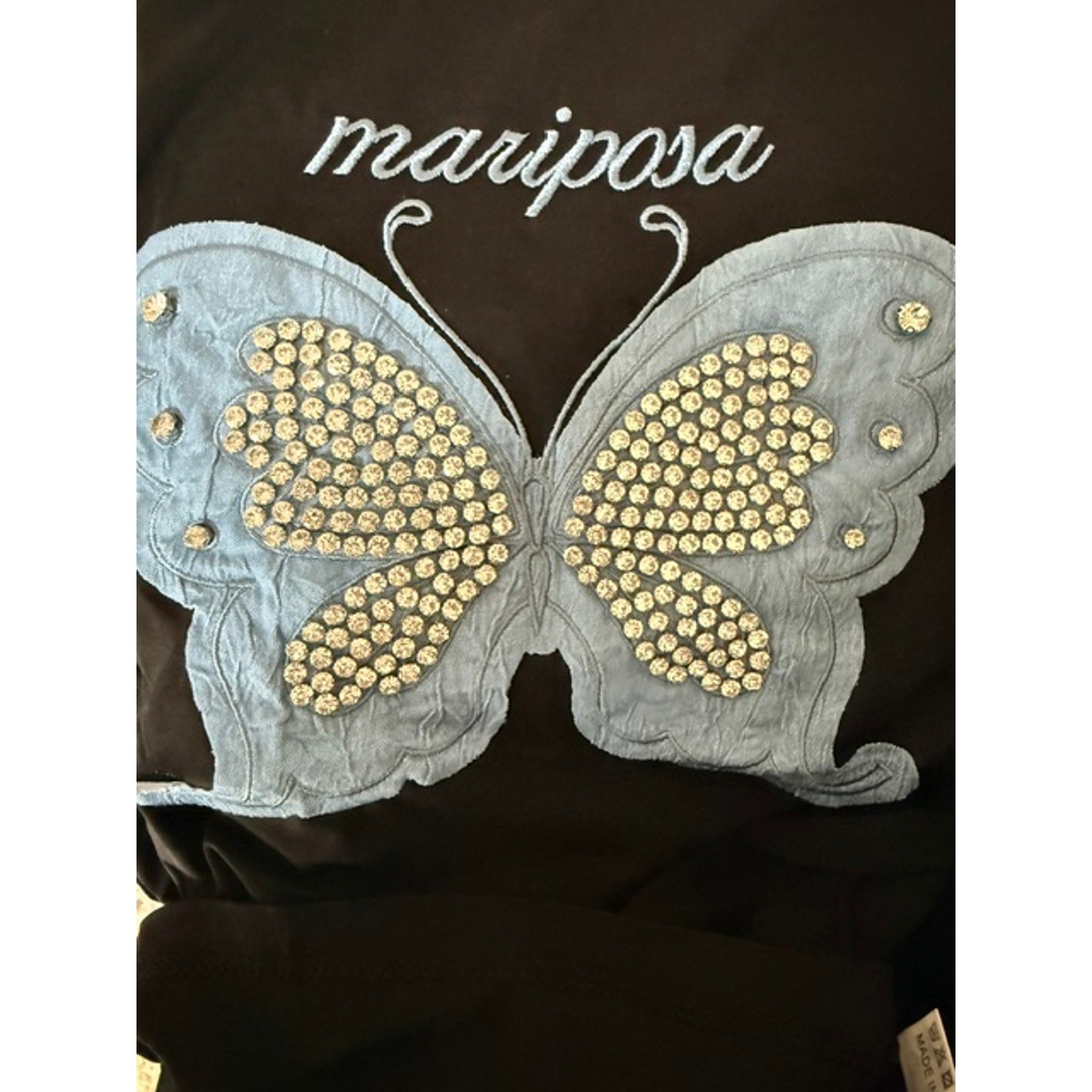La Diosa - Patchwork "Butterfly" T-Shirt with Stones - 3XL - Image 7