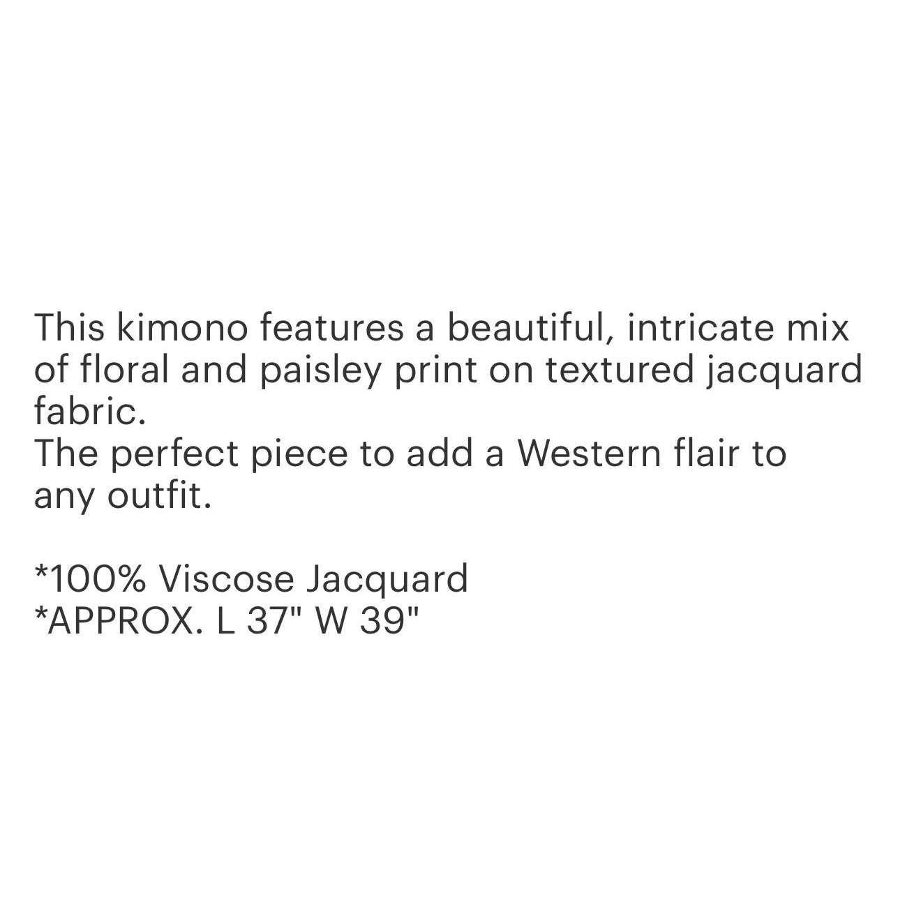 Ruggine - Boho/Western Winderme Kimono - Image 7