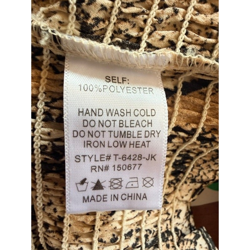 Strut & Bolt - Smock Snakeskin Blouse - Small - Image 6