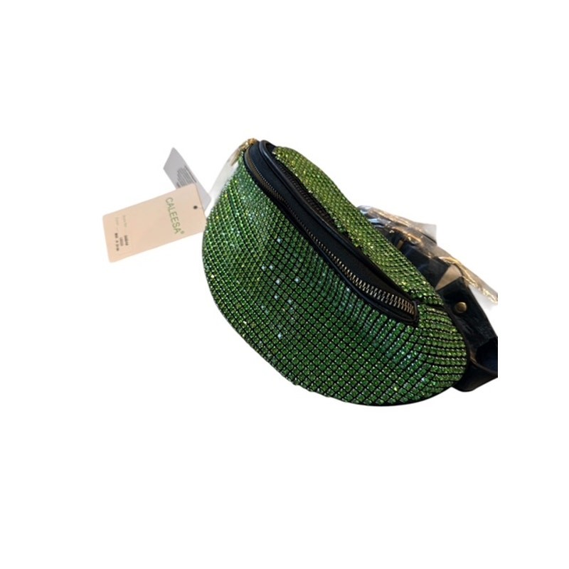 Caleesa Green Rhinestone Fanny Pack - Image 3