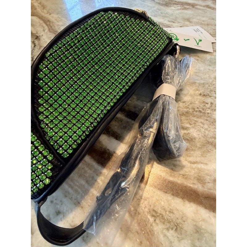 Caleesa Green Rhinestone Fanny Pack - Image 9