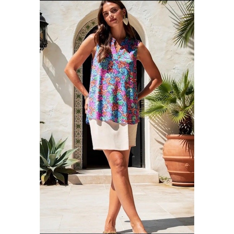 Dear Scarlett - Bermuda Breeze Violet Lizzy Tank - Small - Image 4