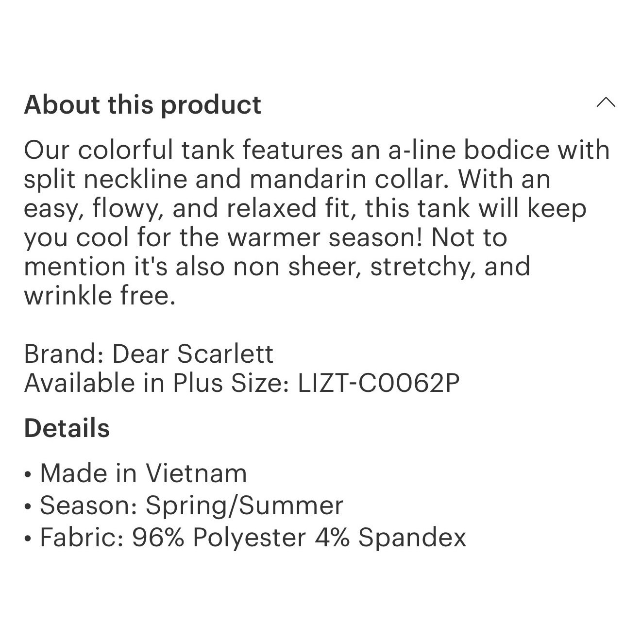 Dear Scarlett - Bermuda Breeze Violet Lizzy Tank - Small - Image 5