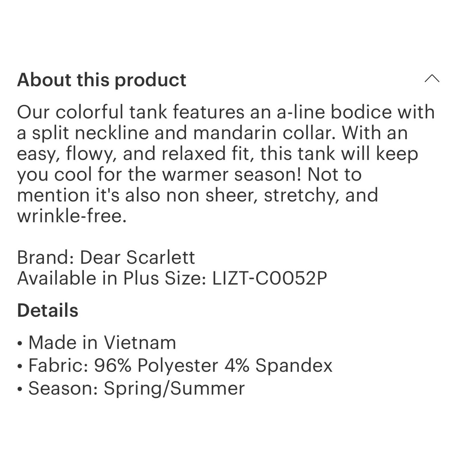 Dear Scarlett - Bright & Breezy Tank - Medium - Image 5