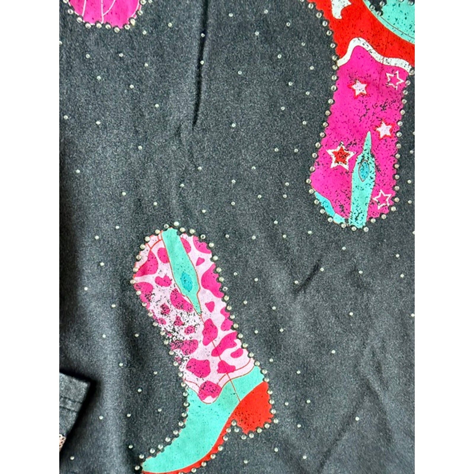 Fantastic Fawn - Cowboy Boots Dress with Bling, Sequin and Pockets - Medium - Image 3