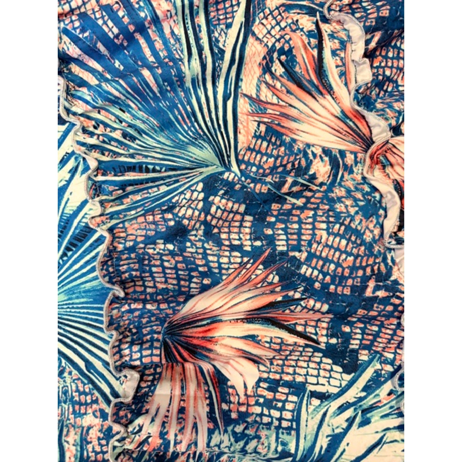 Chicways - Tropical One Shoulder Cutout Maxi Dress - Large - Image 6