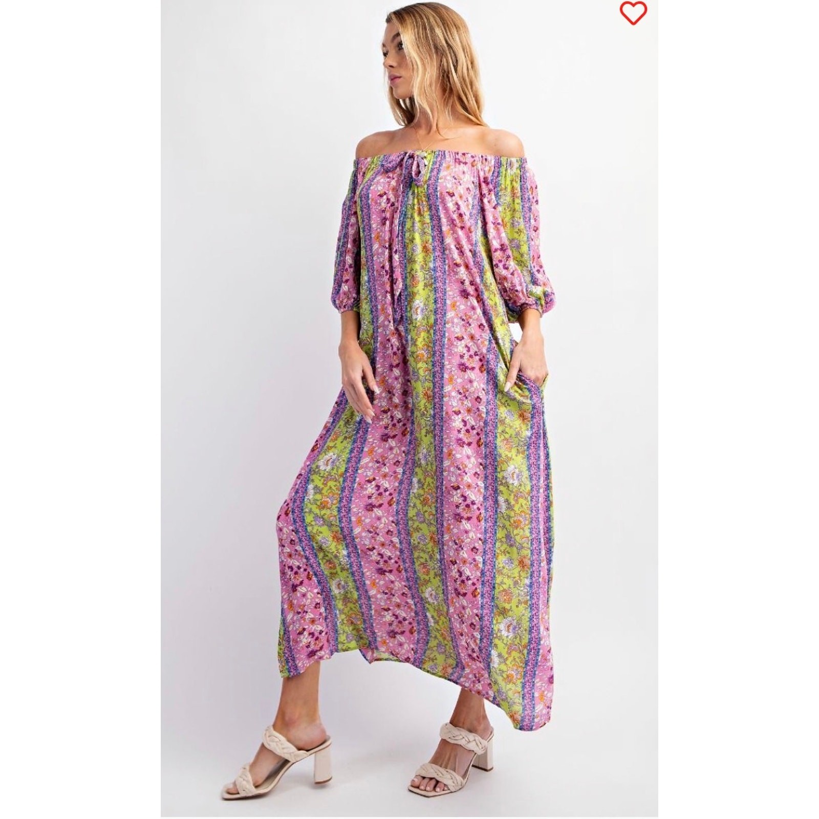 Easel - Printed Gauze Midi Dress - Medium - Image 3