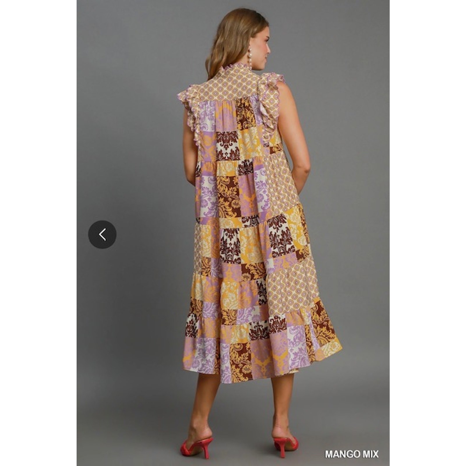 Umgee - Scraf Print Mini Dress - Large - Image 6