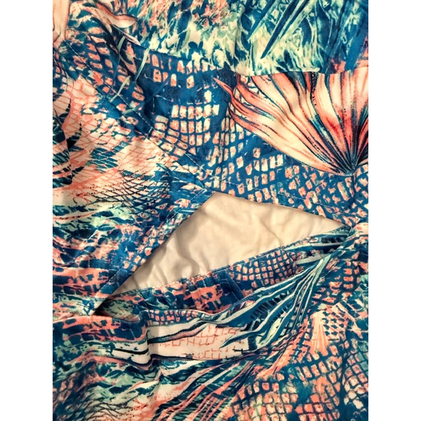 Chicways - Tropical One Shoulder Cutout Maxi Dress - Medium - Image 7