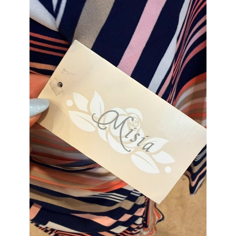 Misia - Striped Wrap Blouse - Medium - Image 5