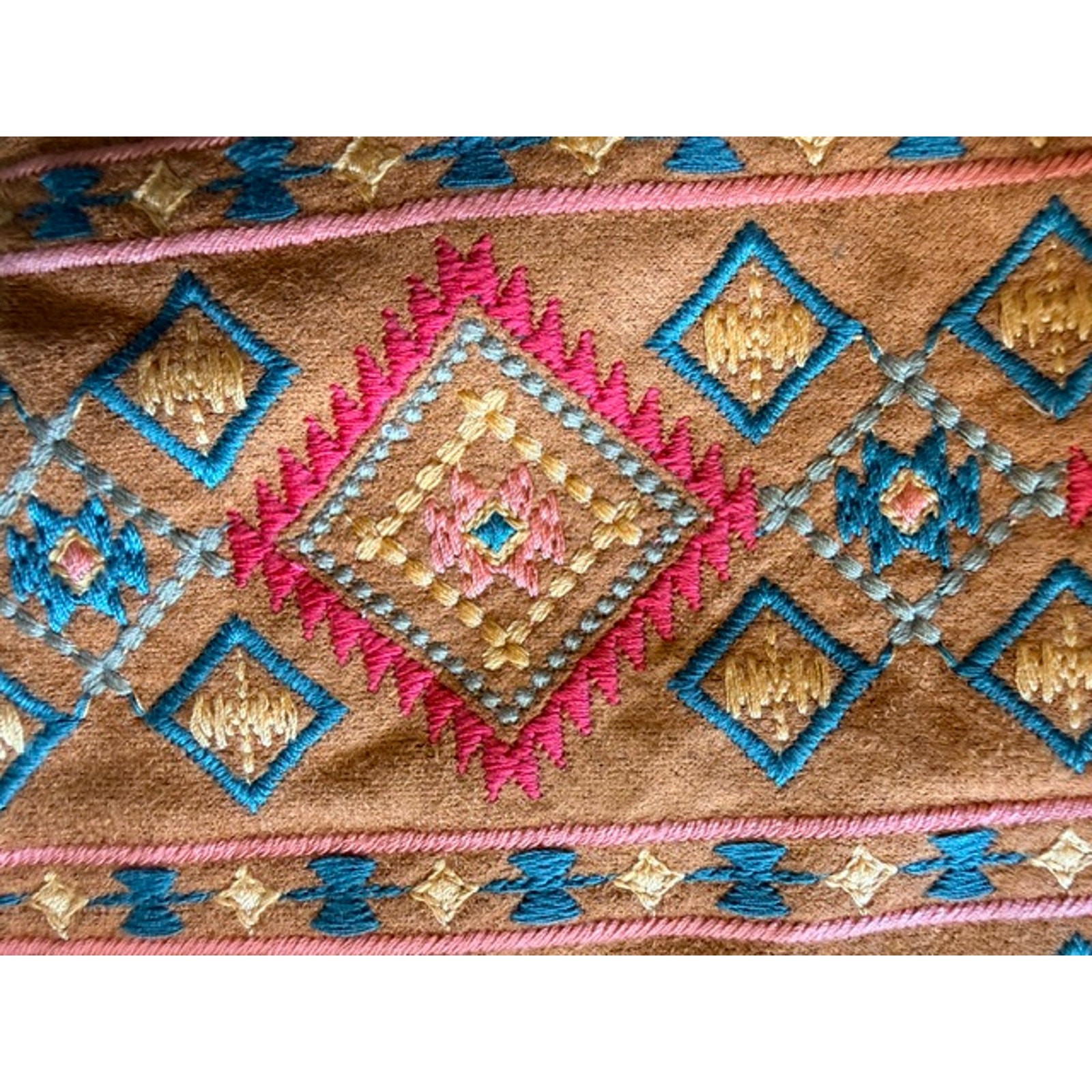 Savanna Jane - Southwestern Mini Skirt with Grommets - Large - Image 8