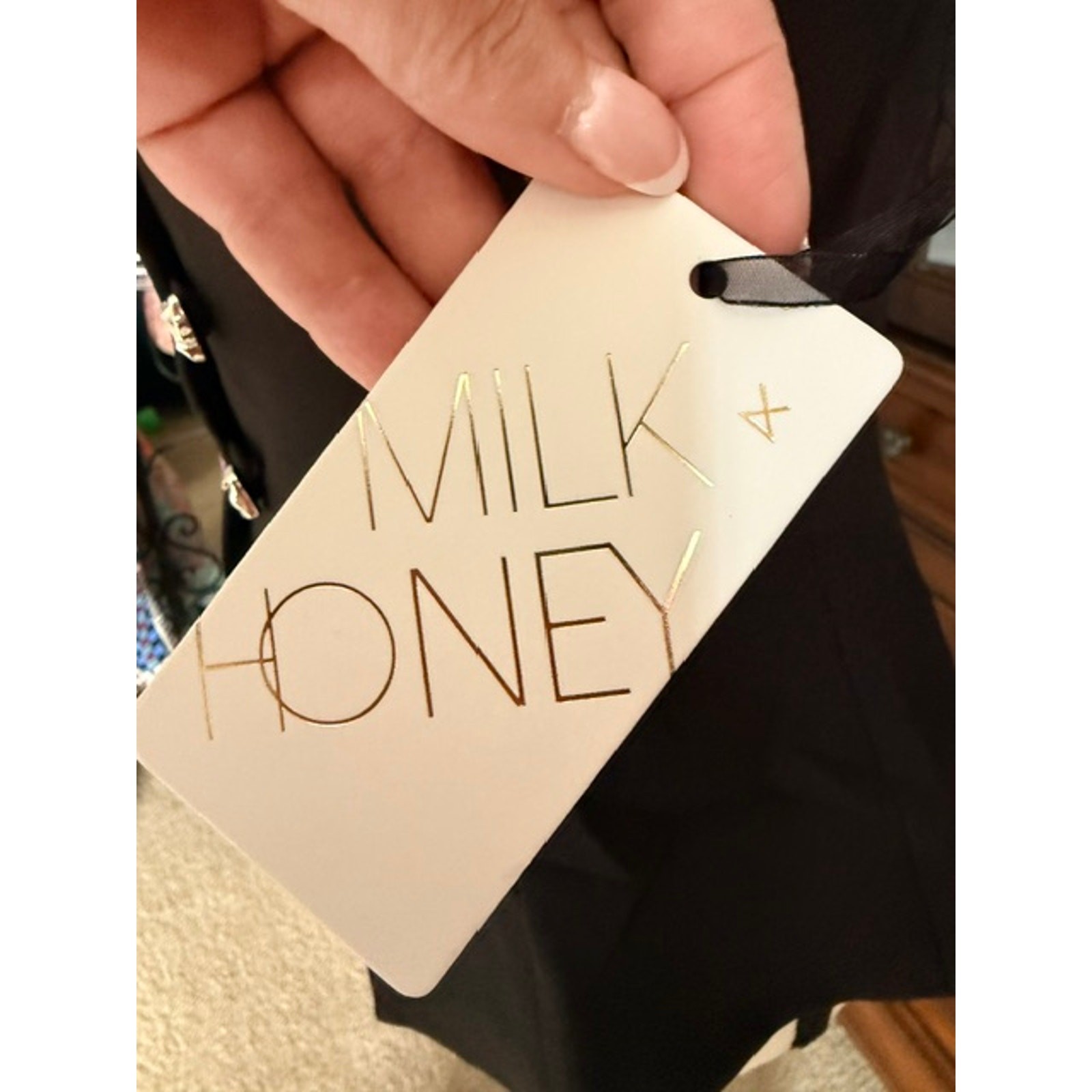 Milk & Honey - Asymmetrical Button Down Spaghetti Strap w/Side Zip Top - Medium - Image 4