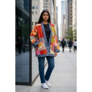 Sevya Handmade - Kantha Reversible Jacket - One Size