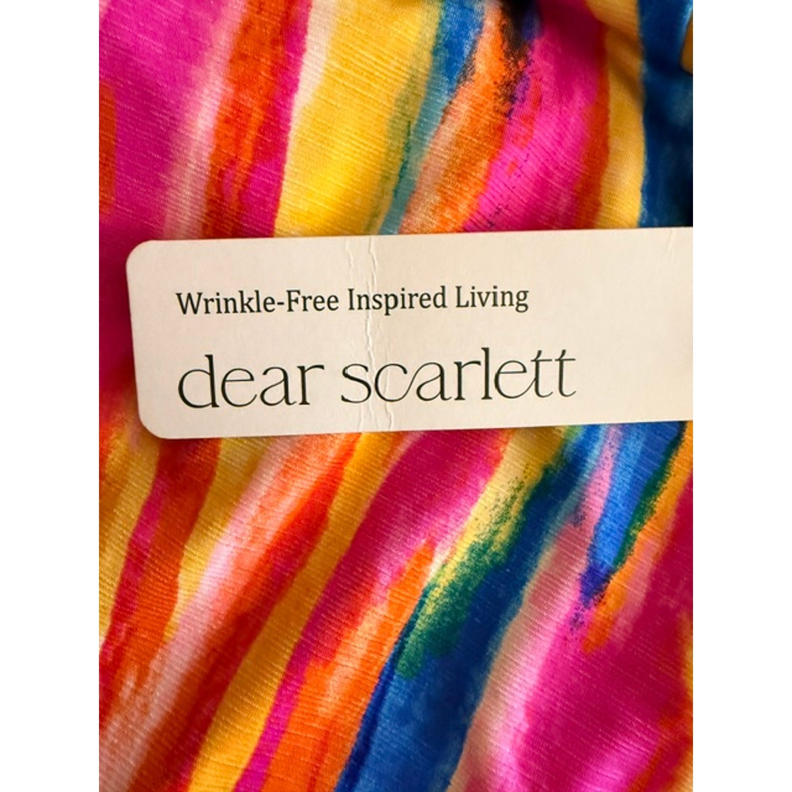 Dear Scarlett - Colorful Flutter Sleeve Lizzy Top - Medium - Image 5