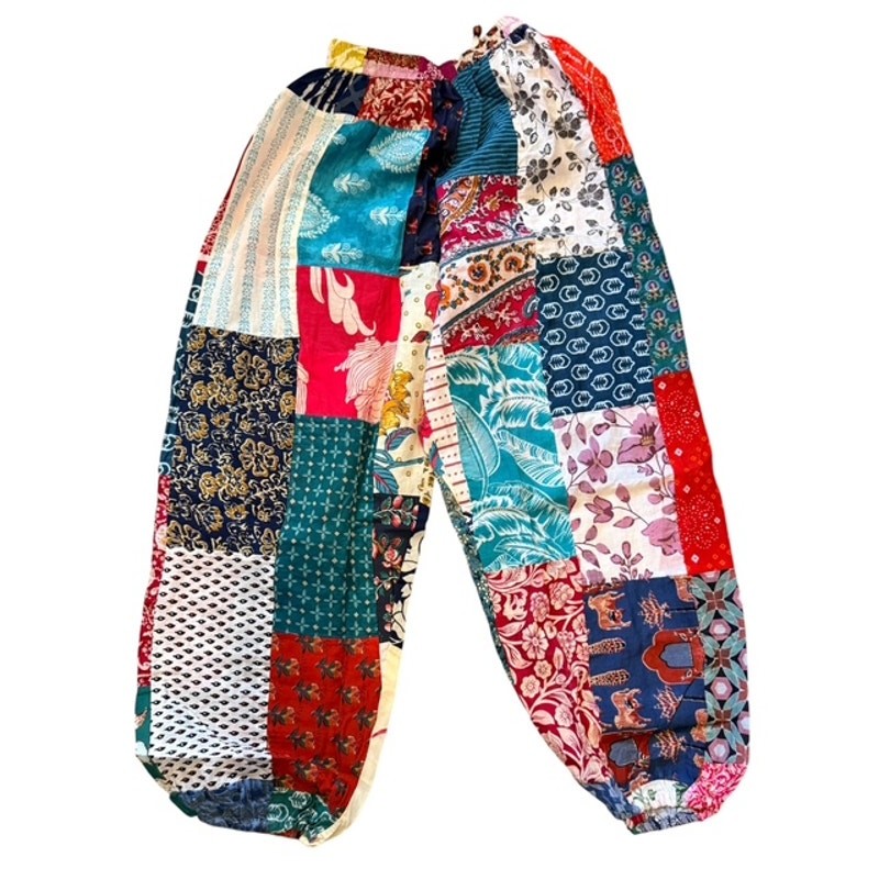 POL - One of a Kind Patchwork Joggers - One Size (F) - Image 4