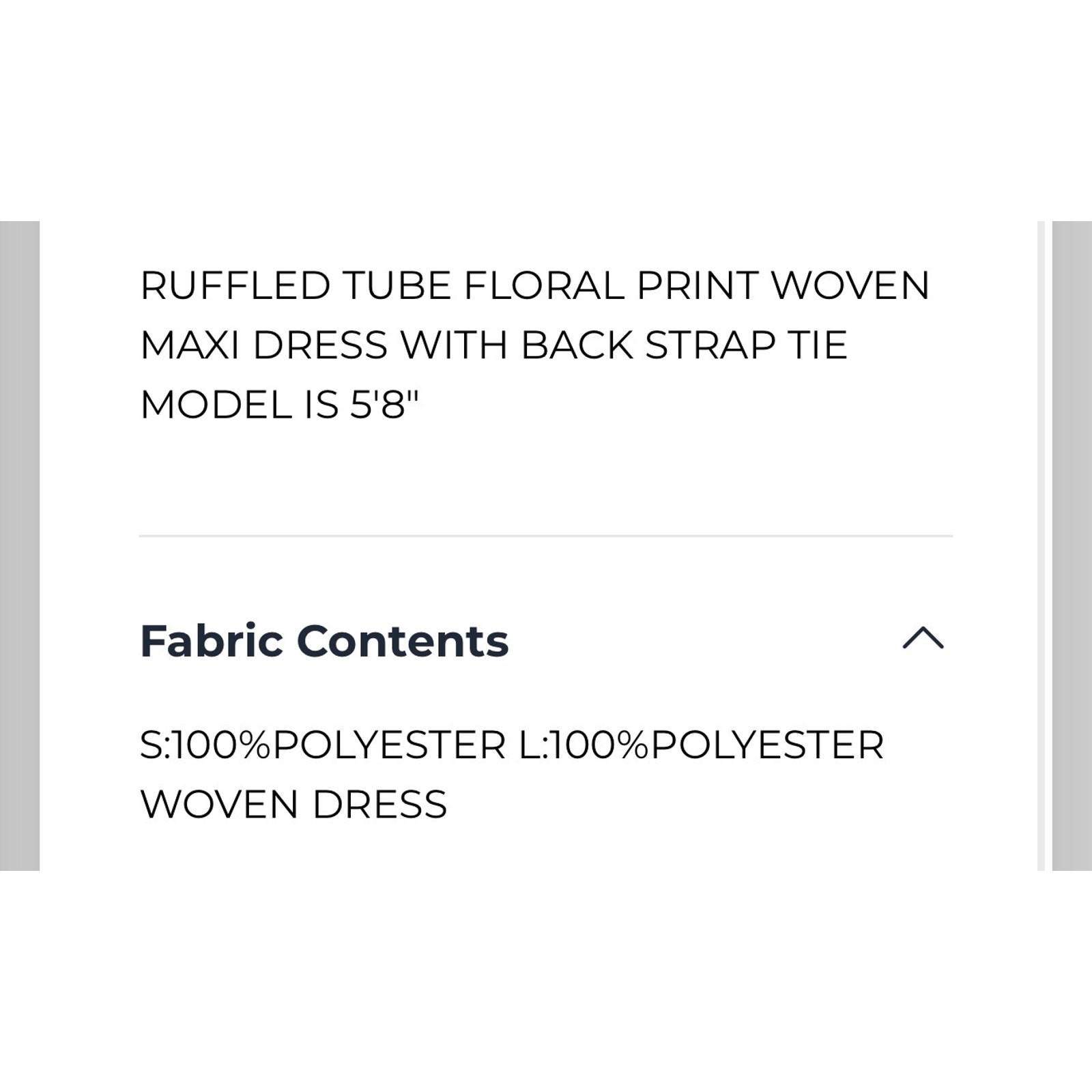 She + Sky - Ruffled Tube Floral Maxi Dress - Medium - Image 5