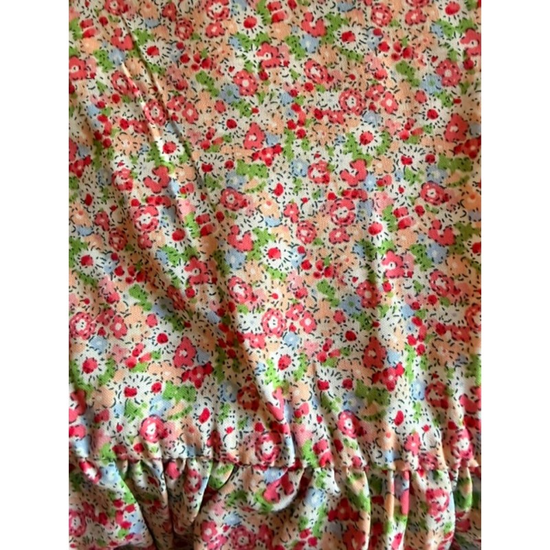 Lilou - Pink Floral Ruffle Mini Skirt - Small - Image 3