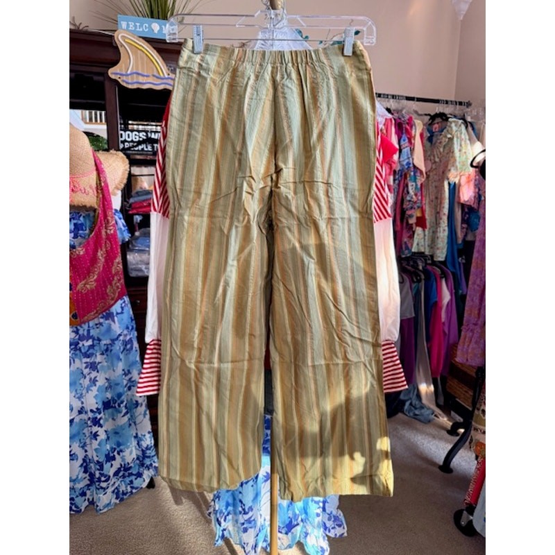 Polagram - Wide Leg Striped Pants - Small - Image 4